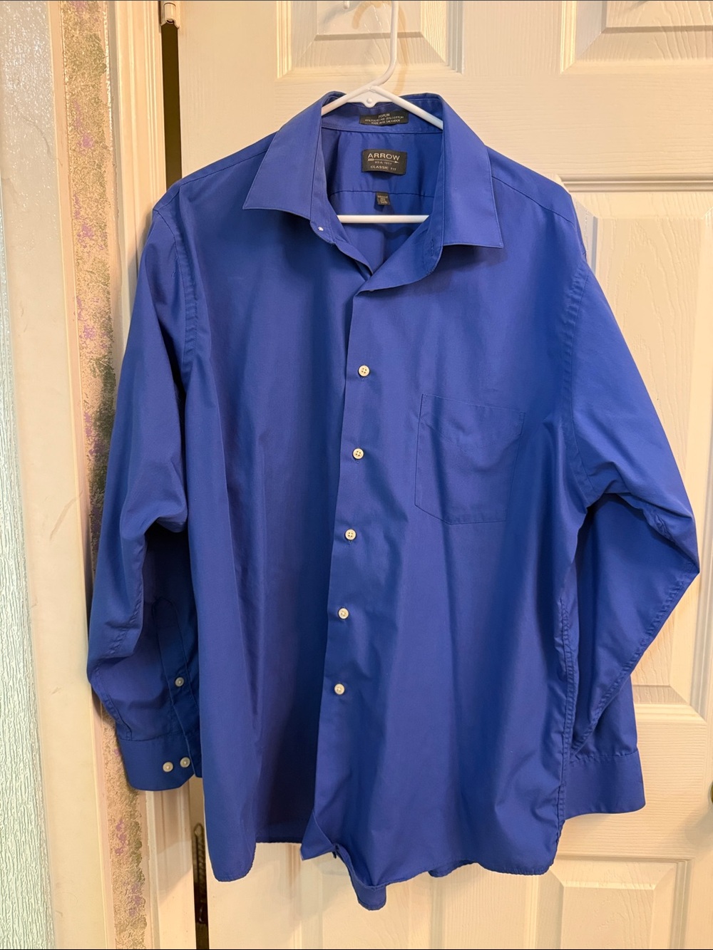 Arrow Men's Long-Sleeve Dress Shirt in Blue